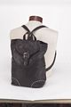 Ladies Back Pack With Studes And Buckle Fold-Over Flap