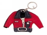 Biker Red Jacket Keychain