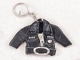 Black Biker Jacket Keychain