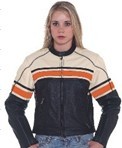 DLJ234<br>Ladies Leather Racer Jacket