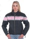 DLJ238<br>Ladies leather racer jacket 