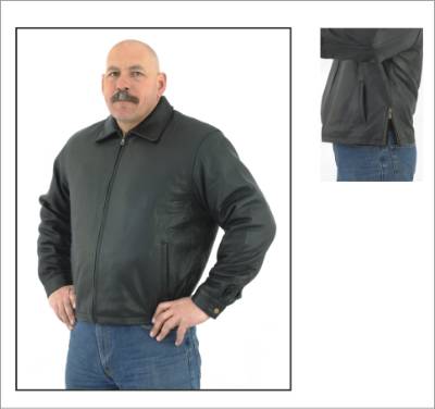 DMJ719-01<br>Mens Classic Fashion Leather Jacket