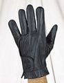 All leather full finger riding gloves with gel and velcro