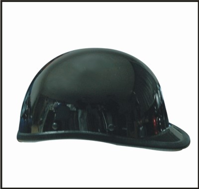 HC104-01<br>Black Chrome Jockey / Hawk shiny novelty helmet Y-Strap, Q-release