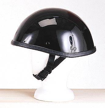H406<br>Smokey shiny novelty helmet, no Snaps, Y-strap, Q-release
