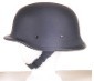 H502<br>German novelty flat black helmet, Y-strap, Q-release
