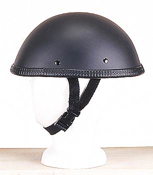 H505<br>EZ Rider novelty flat black helmet, Y-strap, Q-release