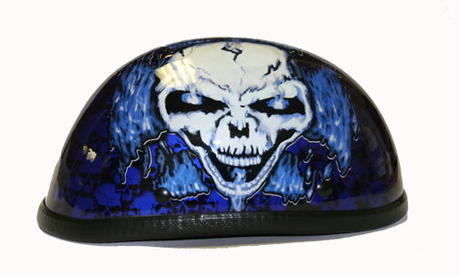 H7401-Blue<br>Eagle Novelty Boneyard Helmet