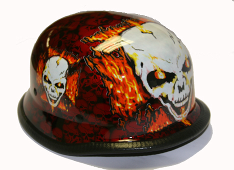  H7402-Orange<br> German Novelty helmet, Y-strap, Q-release