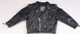 KD342<br>Kids plain motorcycle jacket cowhide leather