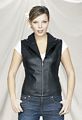 LV444<br>Ladies vest plain with zipper front