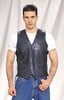 MV1303<br>Plain Leather Vest w/ Side Laces (Light Weight) **ON SALE**