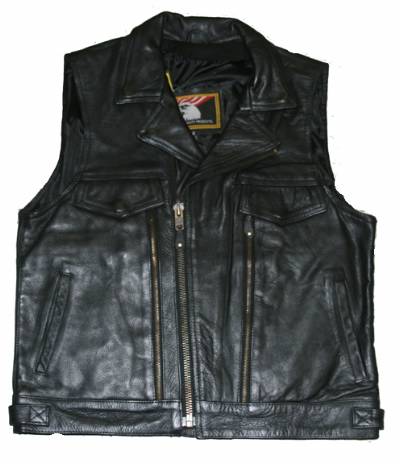 MV308<br>Mens leather vest