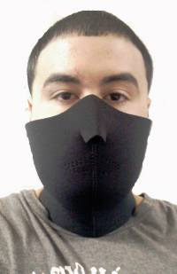Neoprene Face mask with velcro strap on back
