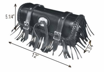 TB3000-12<br>Toolbag with braid and fringes,concho 12"