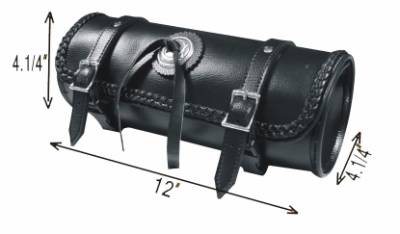 TB3006-12<br>PVC-Toolbag with braid and concho 12"